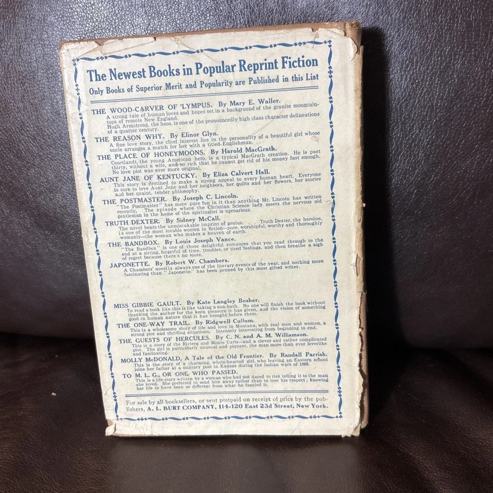RED PEPPER BURNS by Grace S‎ Richmond 1910 Vintage Hardcover Book